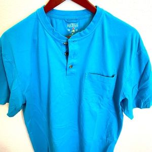 Red Head Blue Short Sleeve T-Shirt, Medium